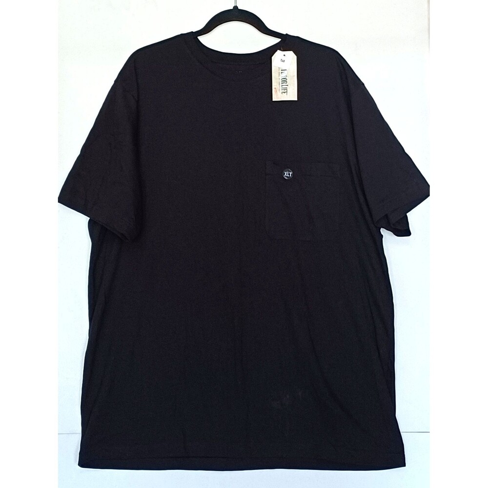 Outdoor Life Men's XLT T-Shirt Black Crew Neck Short Sleeve 100% Cotton NWT